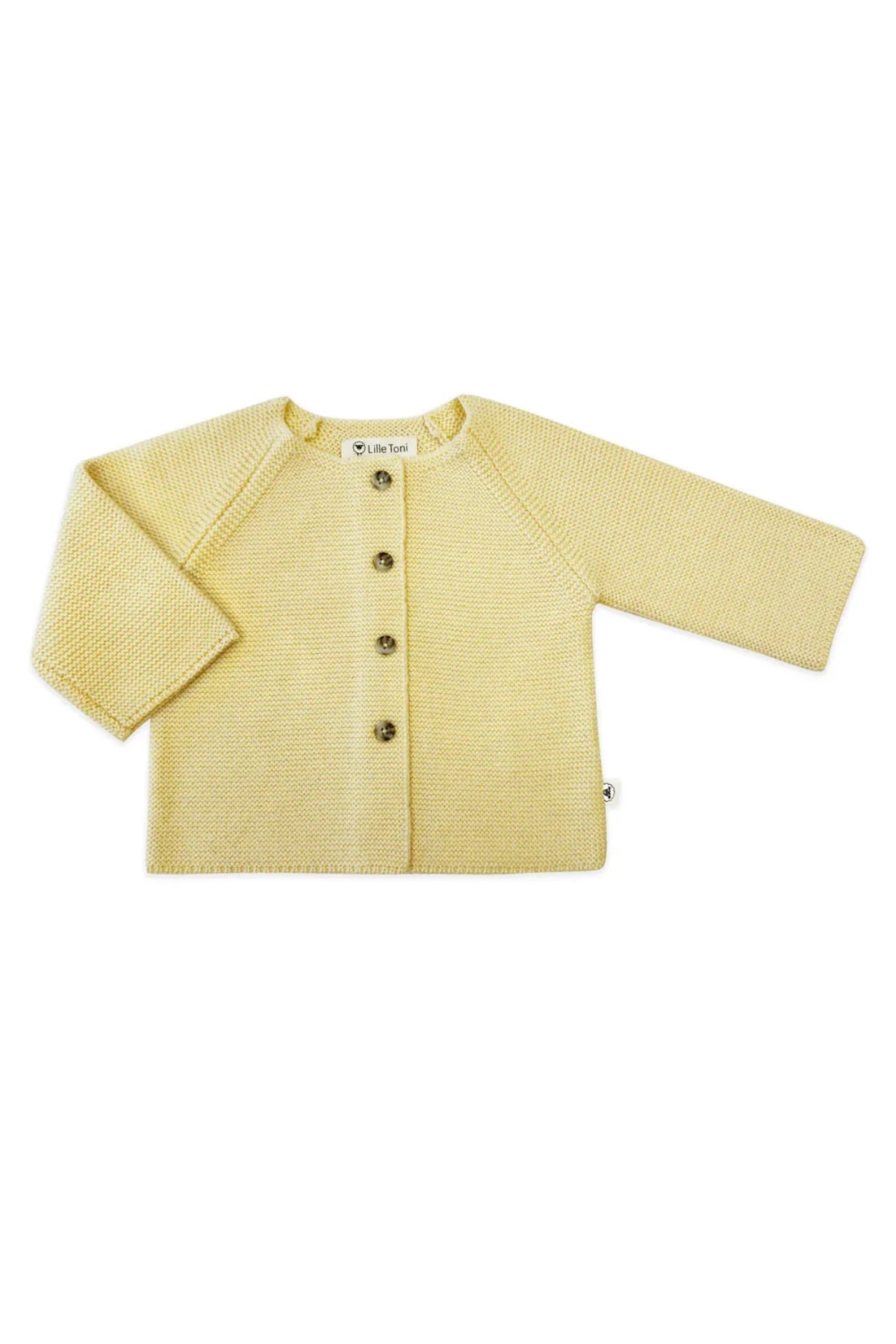 Lille Toni- Emil superweicheBaby Strickjacke Emil in Buttermilk 100 % Merinowolle mitwachsend