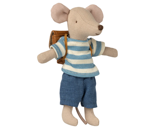 Maileg - großer Bruder Schulkind Maus mit Rucksack