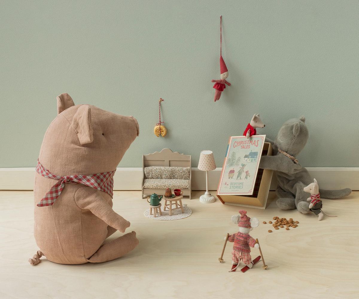 Maileg - Christmas Tales Zwillingspaar im Buch