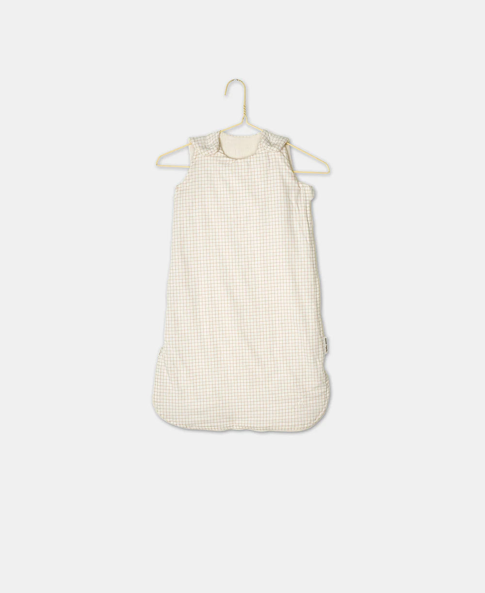 Dear April - Winterchlafsack 0-6 Monate aus 100 % Biobaumwolle Mini Check kariert