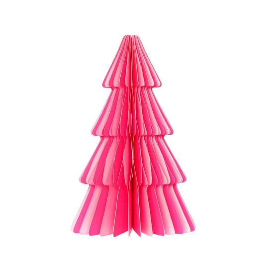von Rike - Weihnachtsbaum Streifen 25 cm in Pink / Rosa mit Magnetverschluss