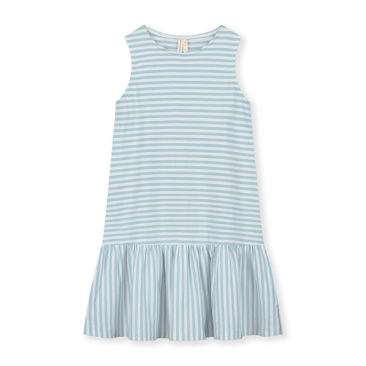 Gray Label - Kleid mit Rüsche in Sky gestreift