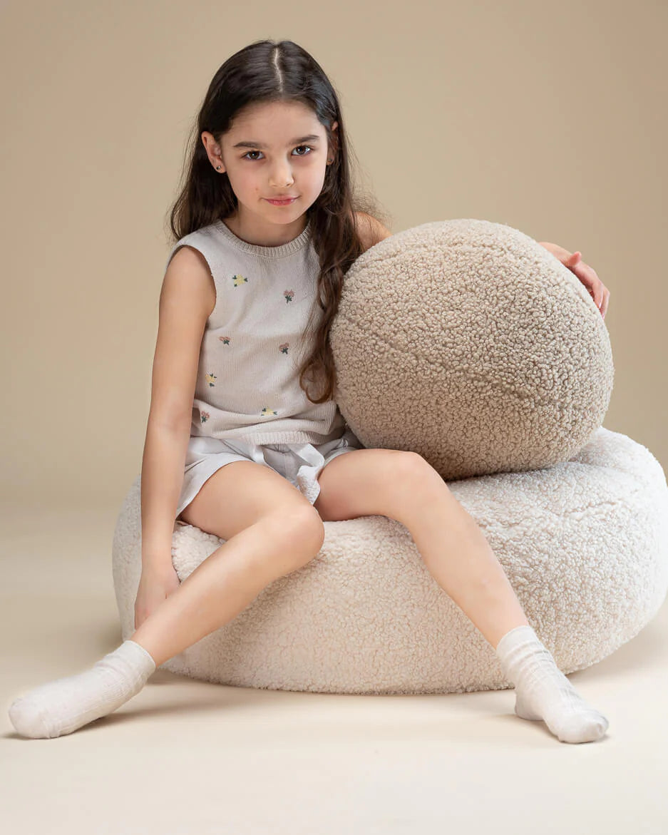Wigiwama - Sitzsack Sessel in Cremeweiss