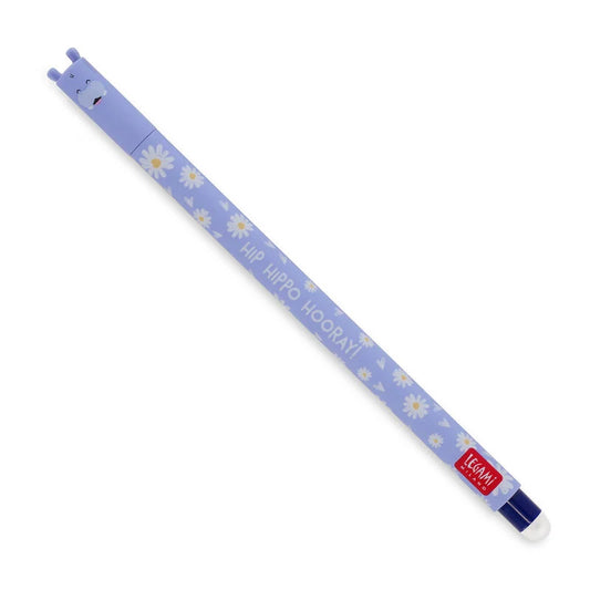 Legami - löschbarer Gelstift Hippo blau