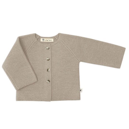 Lille Toni- superweiche Strickjacke Emil in New Sand