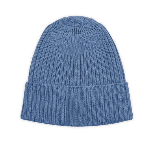 Lille Toni - Strickbeanie Emma aus 100 % Merinwolle 1- 3 Jahre in Blau