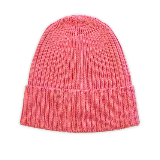 Lille Toni - Strickbeanie Emma aus 100 % Merinwolle 1- 3 Jahre in Cherry