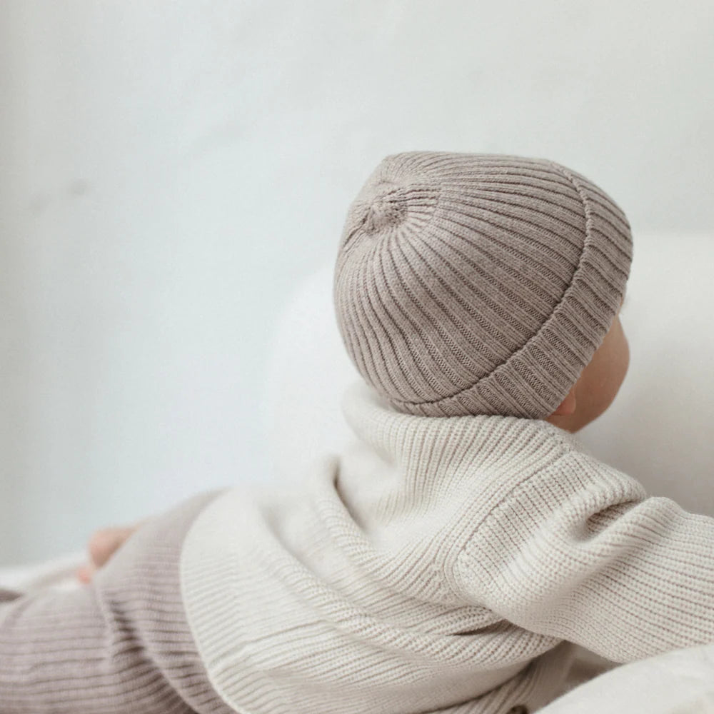 Lille Toni - Pullover Paul mitwachsend 100 % Merinowolle in Creme