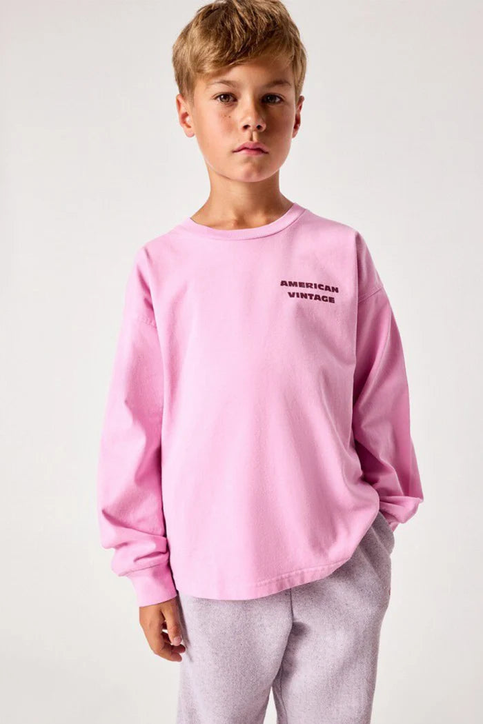 American Vintage - Longsleeve für Kids Fizvalley in Pink  Barbe a Pape Vintage