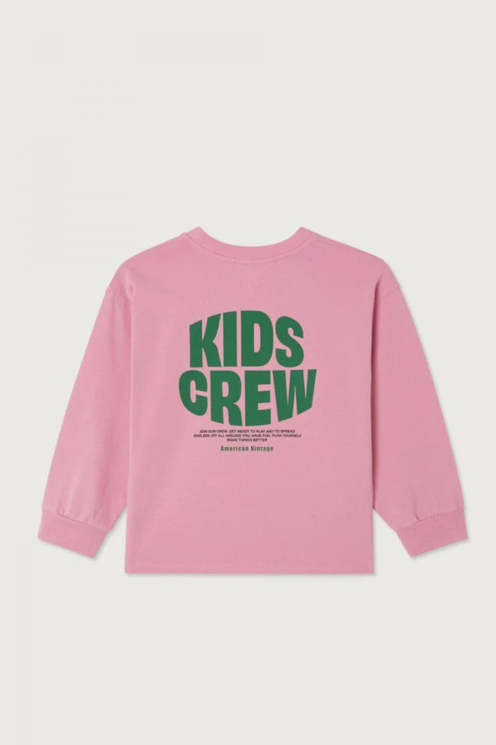 American Vintage - Longsleeve für Kids Fizvalley in Pink  Barbe a Pape Vintage
