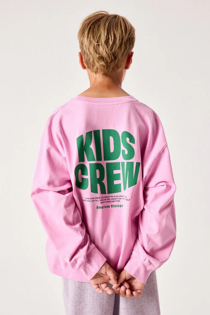 American Vintage - Longsleeve für Kids Fizvalley in Pink  Barbe a Pape Vintage