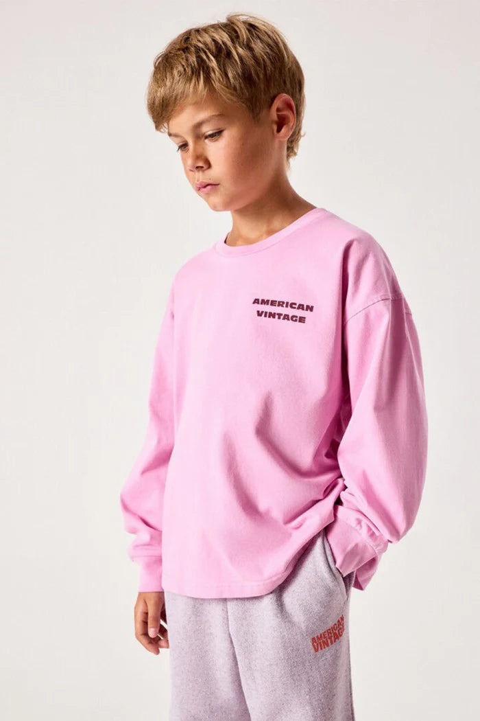 American Vintage - Longsleeve für Kids Fizvalley in Pink  Barbe a Pape Vintage