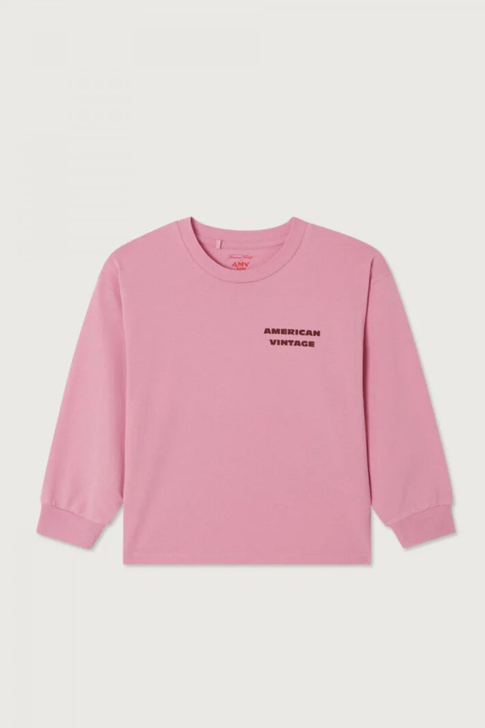 American Vintage - Longsleeve für Kids Fizvalley in Pink  Barbe a Pape Vintage