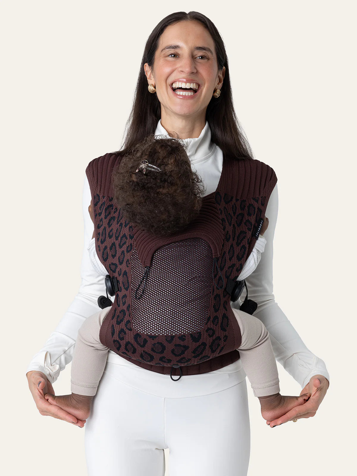 Flybaby - Babytrage in Leo Darkbrown  limited Edition