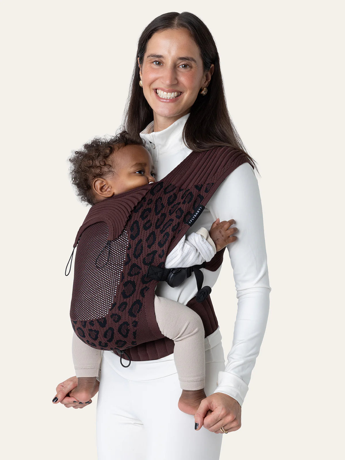 Flybaby - Babytrage in Leo Darkbrown  limited Edition
