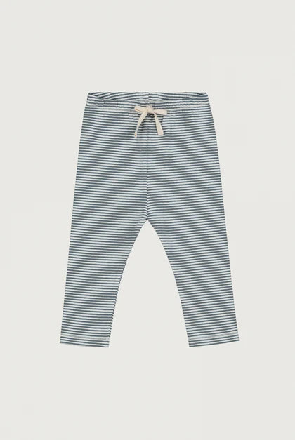 Gray Label  - Baby Leggings in  Blue Grey Cream gestreift