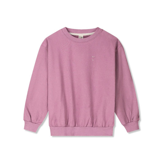 Gray Label - Kinder Dropped Shoulder Sweatshirt in Bubblegum Pink 100 % Biobaumwolle