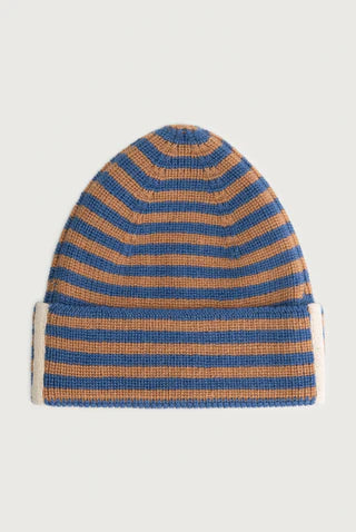 Gray Label - Baby Strickmütze aus 100 % Merinowolle gestreift