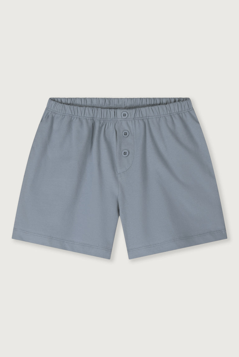 Gray Label - Button Shorts mit Knöpfen aus 100 % Biobaumwolle in Stone Grey (taubenblau )