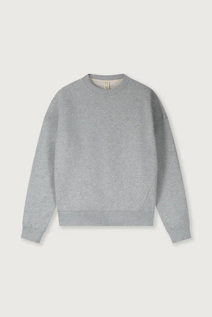 Gray Label Sweater - Adult Dropped Shoulder Sweater in New Style Oversize in Grey Melange