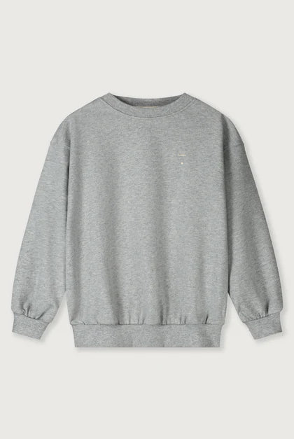 Gray Label -Dropped Shoulder Sweatshirt aus 100 % Biobaumwolle in Grey Melange
