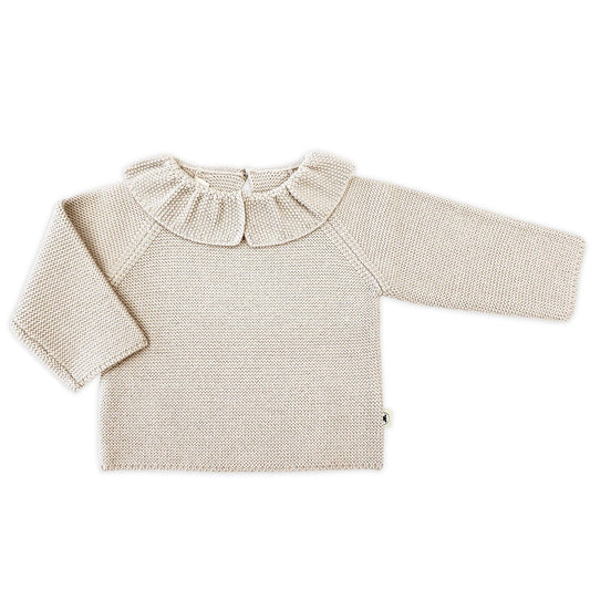 Lille Toni - Pullover Greta in Creme aus 100 % Merinowolle