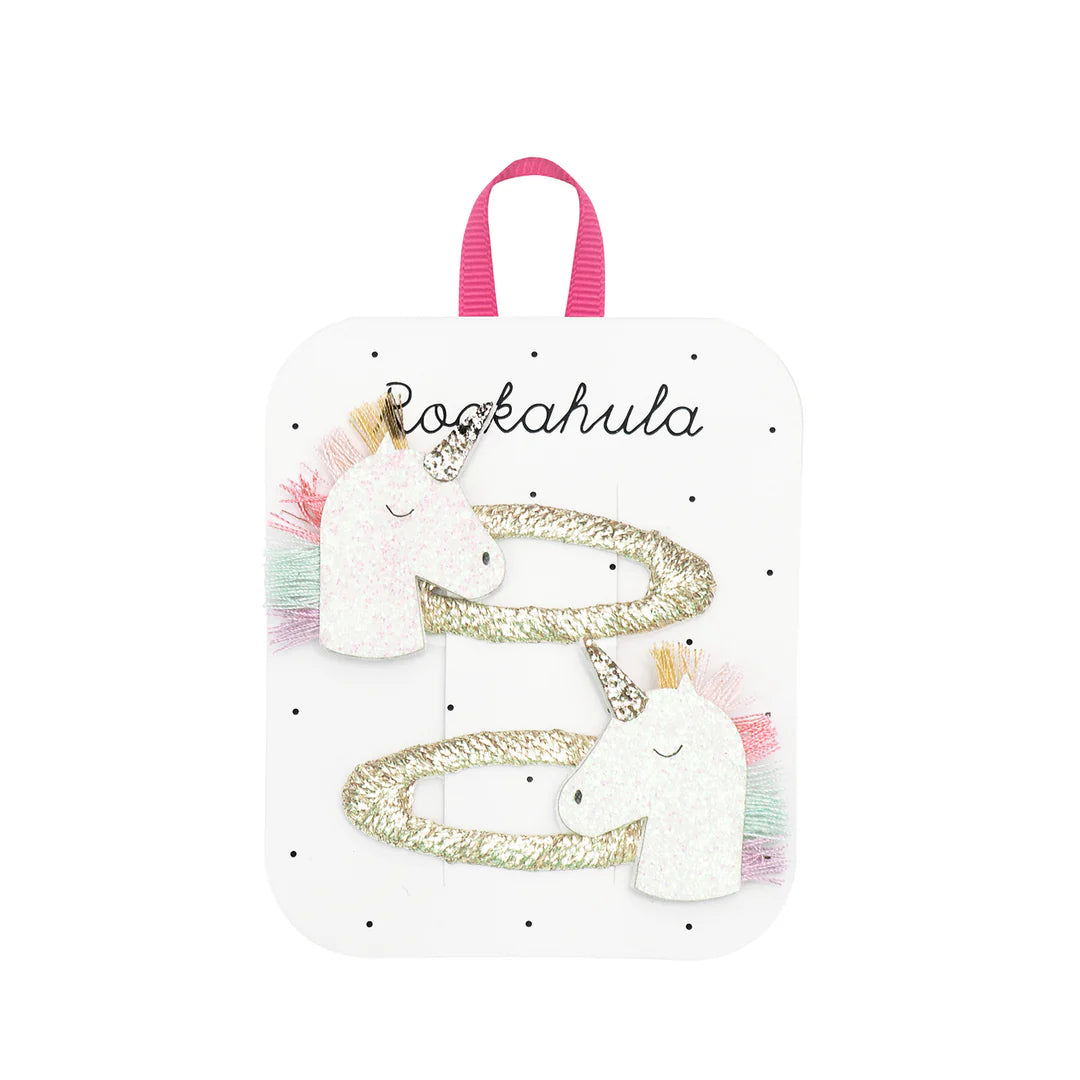 Rockahula - Einhorn Haarspangen im 2 er Set Glitzer