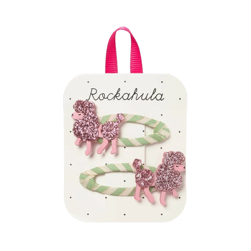 Rockahula - Haarspangen Set Pretty in Pink Poodle Clips