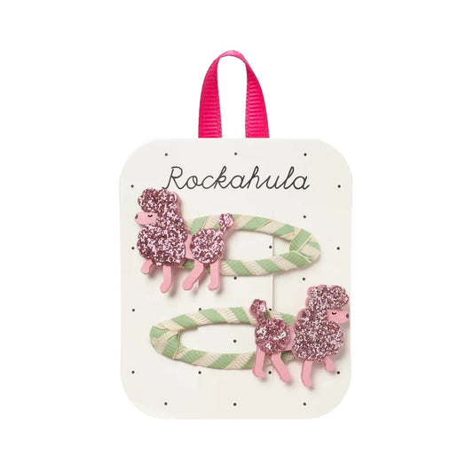 Rockahula - Haarspangen Set Pretty in Pink Poodle Clips