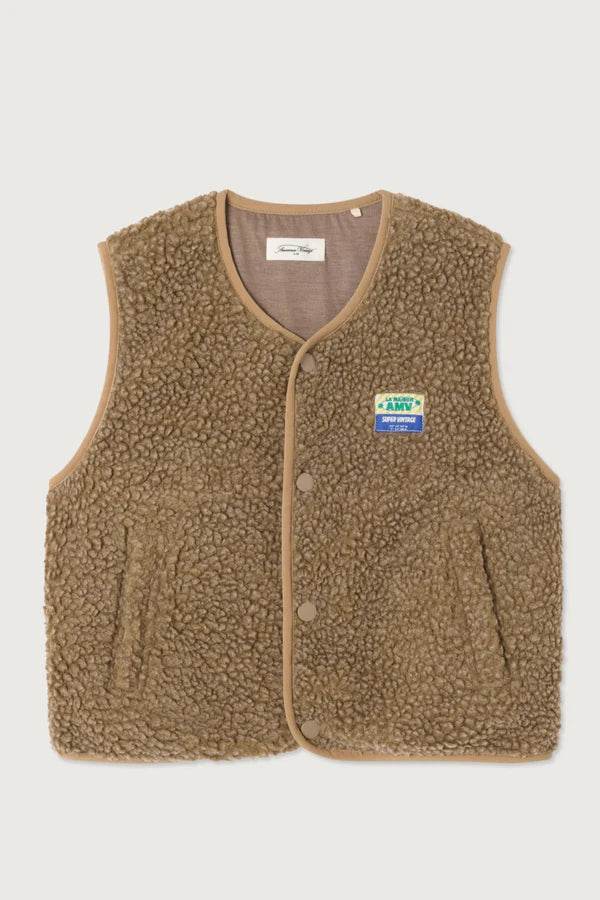 American Vintage - Teddy Weste Hoktown in Braun Melange