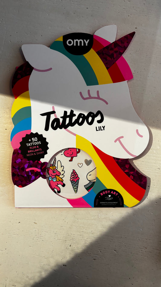 OMY - Tattoos Einhorn