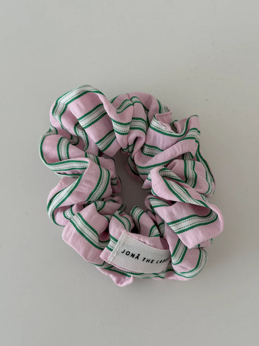 Jona the Label -  Everyday Scrunchie Peon Drift rosa grün gestreift