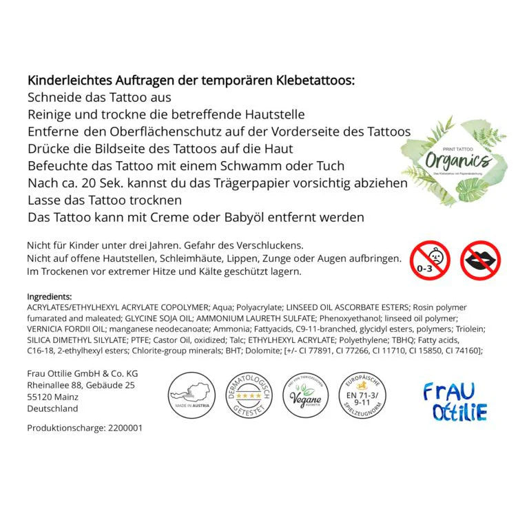Frau Ottilie - Affimirmations Tattoos