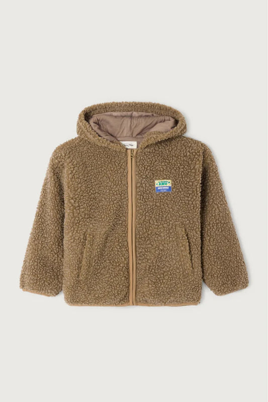 American Vintage - Teddy Jacke Hoktown in Braun Melange