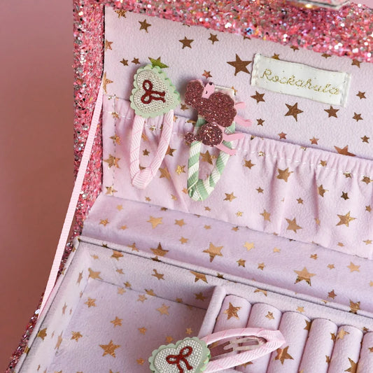 Rockahula - Haarspangen Set Pretty in Pink Poodle Clips