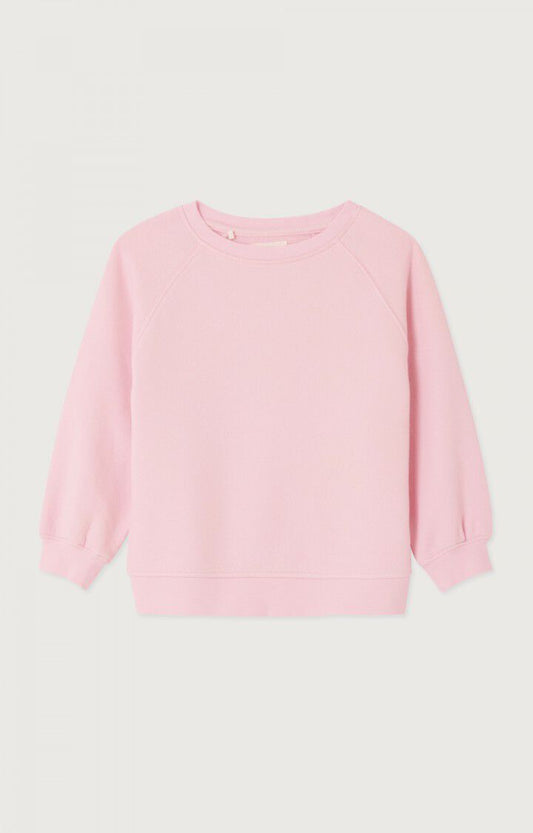 American Vintage - Sweatshirt Atubay 100 % Biobaumwolle in Rosa