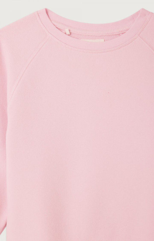 American Vintage - Sweatshirt Atubay 100 % Biobaumwolle in Rosa