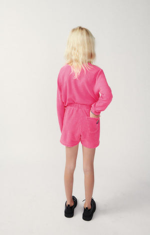 American Vintage - Shorts Bobbypark in Neonpink aus Frottee