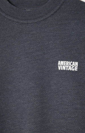 American Vintage - Kindersweatshirt Doven in Carbon Dunkelgrau