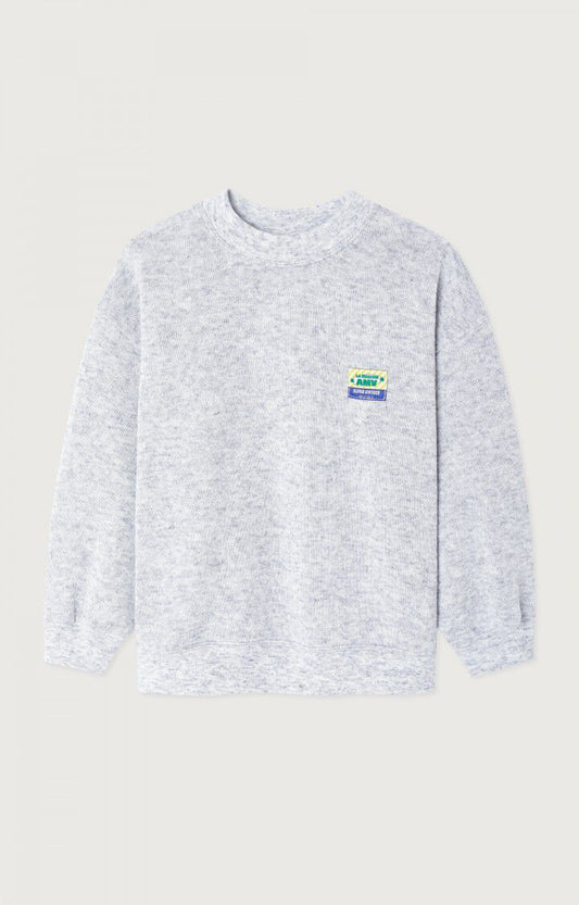 American Vintage - leichter graumeliertes Sweatshirt aus Biobaumwolle Clair