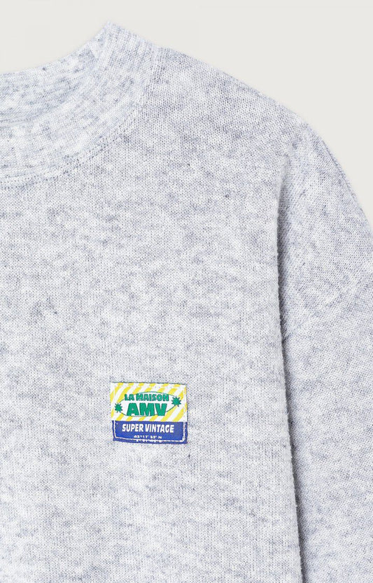American Vintage - leichter graumeliertes Sweatshirt aus Biobaumwolle Clair