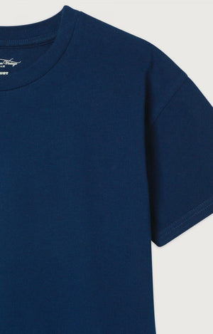 American Vintage - Kindershirt aus reiner Baumwolle in Navy Blue