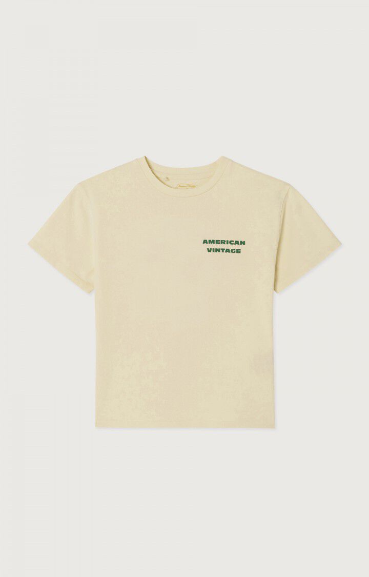 American Vintage - Kinder Kurzarm T-Shirt in Vizvalley in Buttermilk