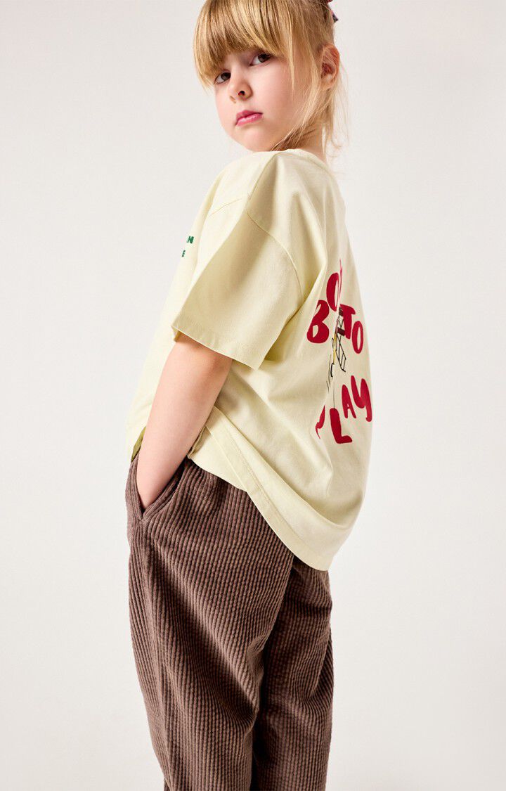 American Vintage - Kinder Kurzarm T-Shirt in Vizvalley in Buttermilk