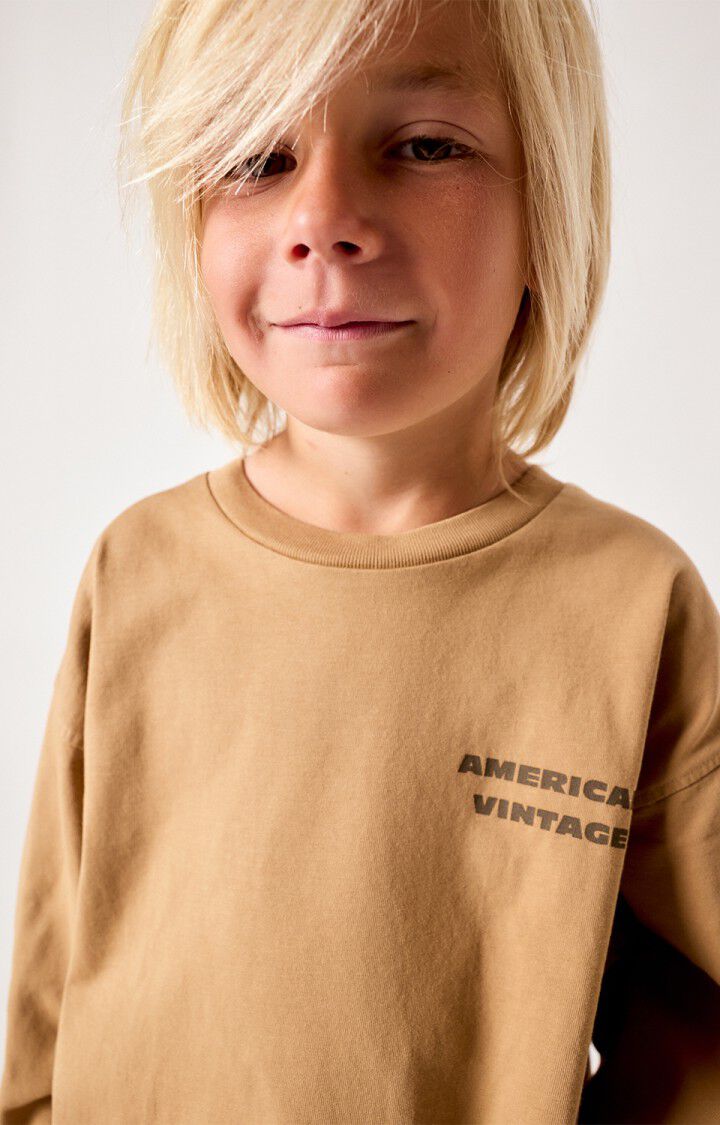 American Vintage - Longsleeve für Kids Fizvalley in Peanut Butter Beige