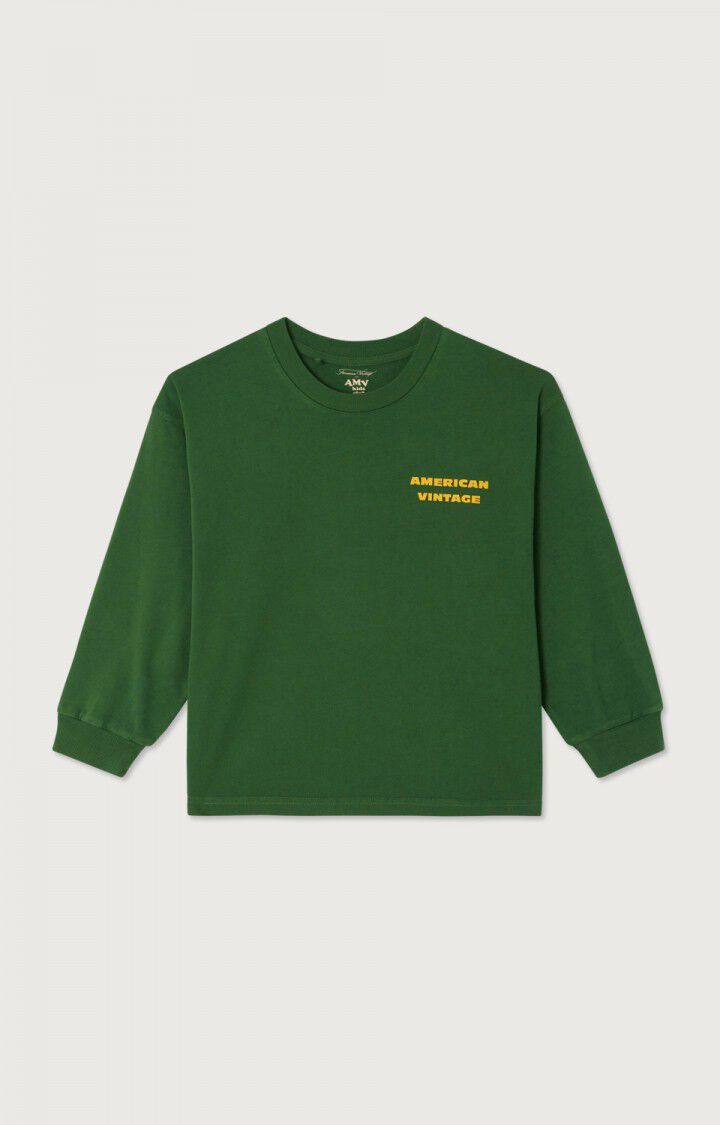 American Vintage - Longsleeve für Kids Fizvalley in Vintage Grün