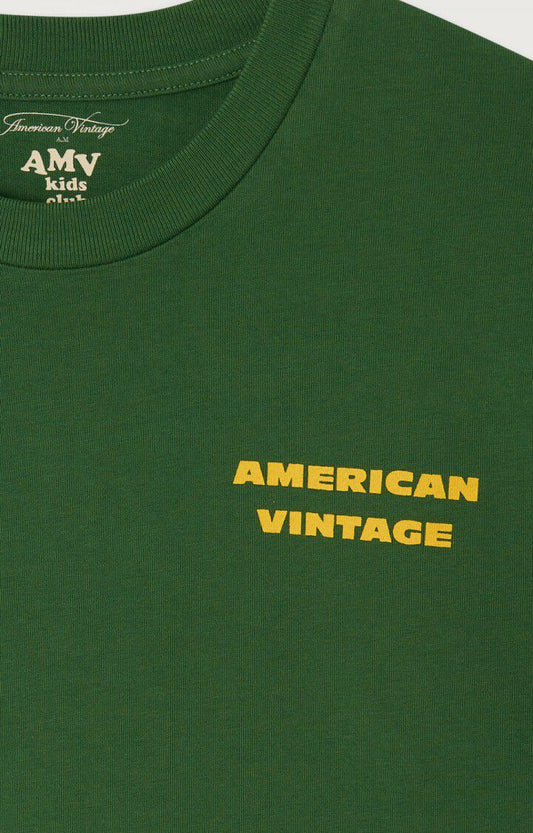 American Vintage - Longsleeve für Kids Fizvalley in Vintage Grün