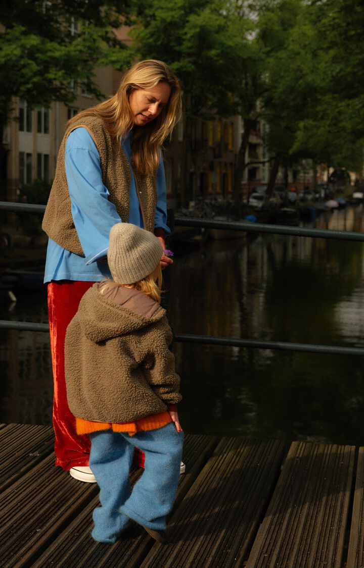 American Vintage - Teddy Jacke Hoktown in Braun Melange