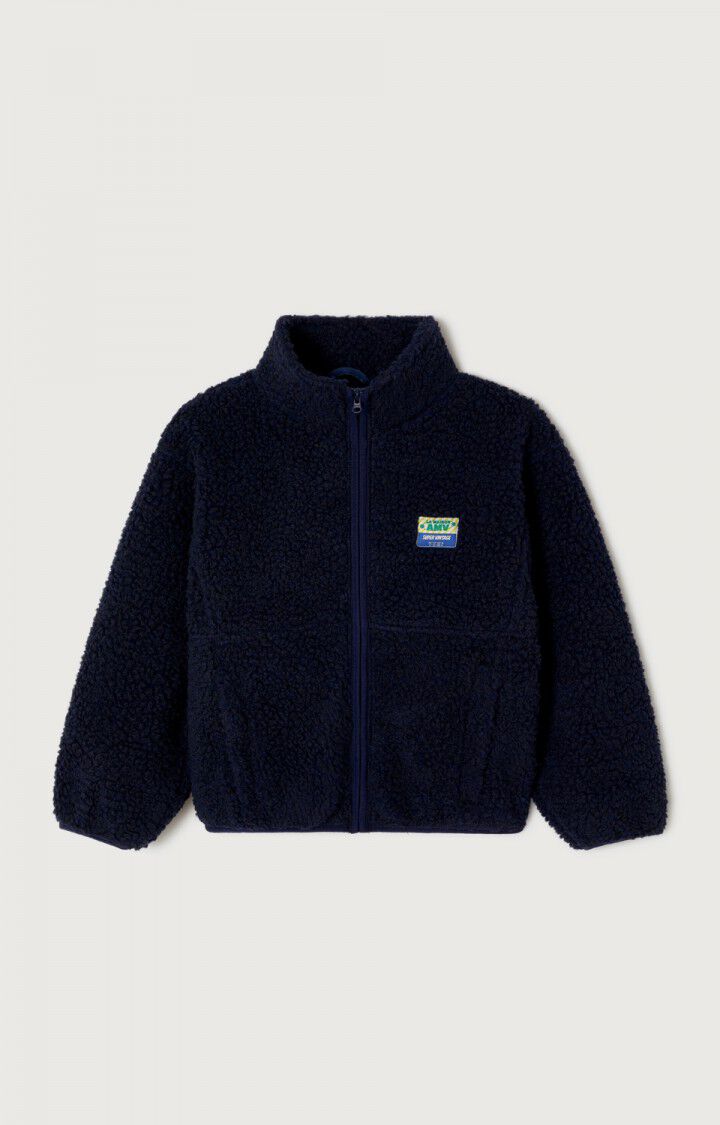 American Vintage - Teddyjacke Hoktown in Navy Blue