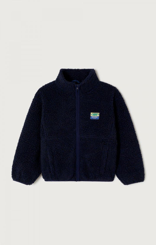 American Vintage - Teddyjacke Hoktown in Navy Blue